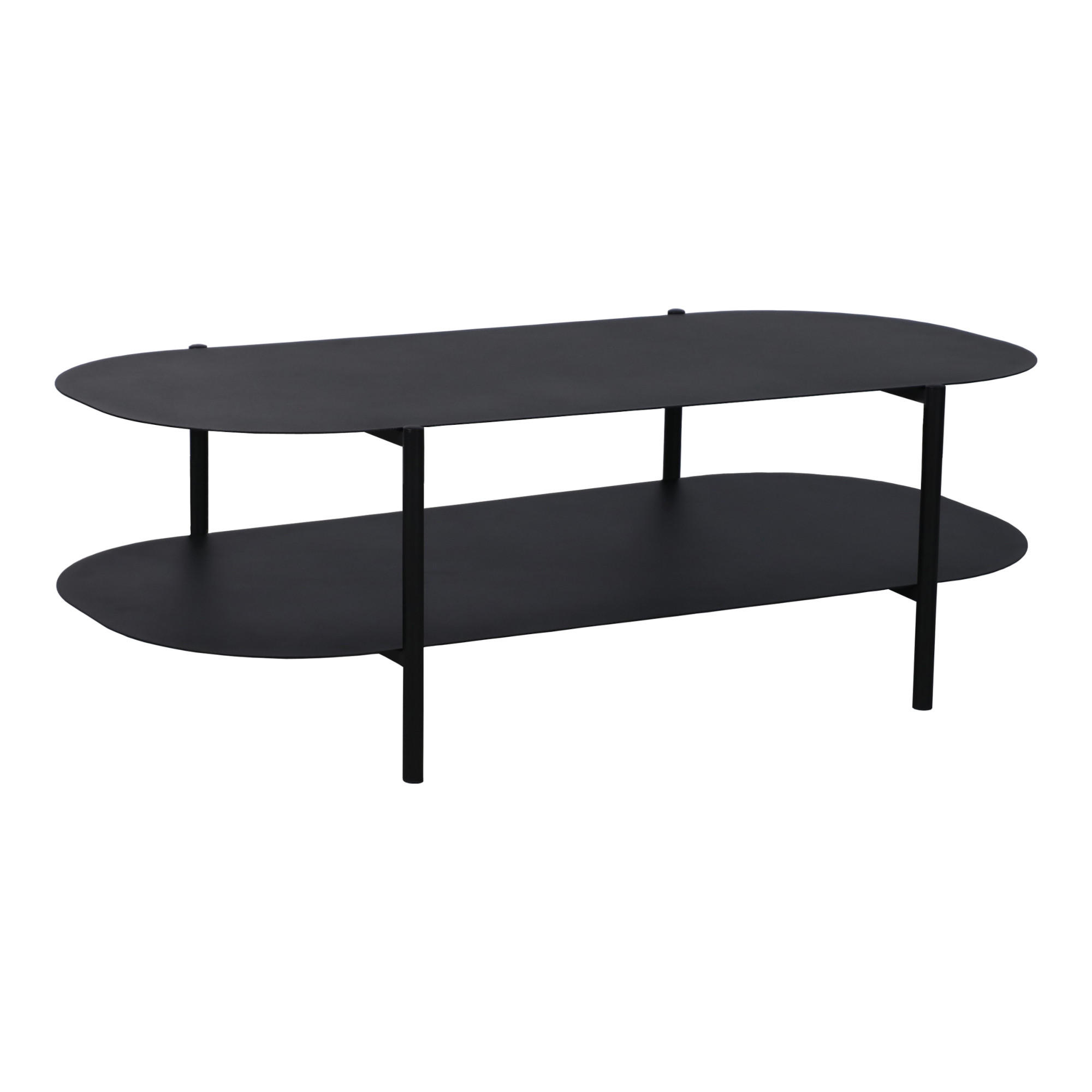 COUCHTISCH Enebakk 112/62/41 cm - Schwarz, Metall (112/62/40.5cm) - [en.casa]