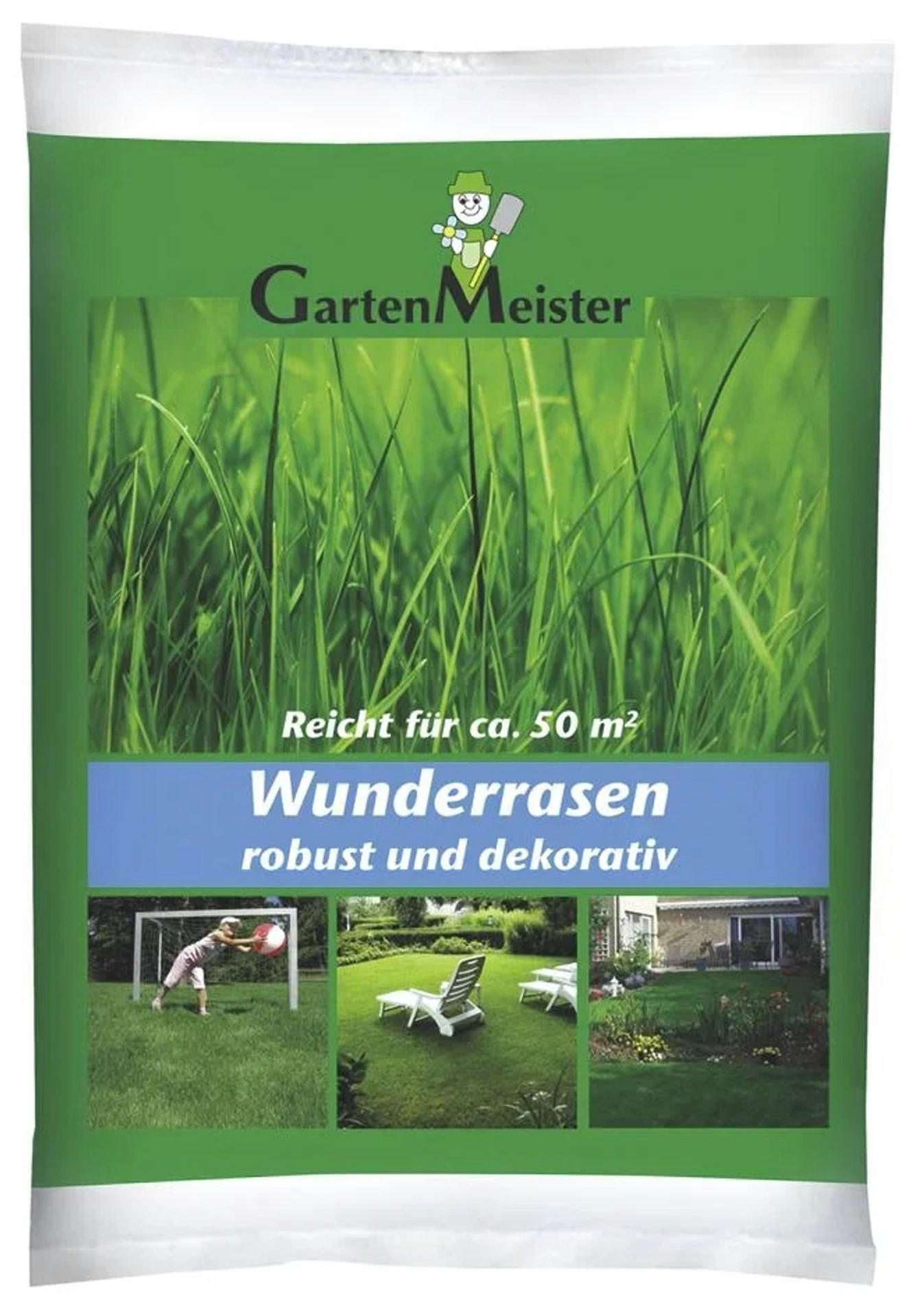 RASENSAMEN 'Wunder Rasen' - Grün, Naturmaterialien (20/10cm) - Westfalia