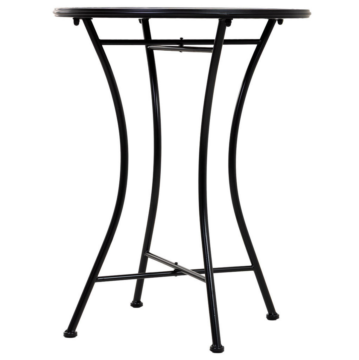 TISCH und STÜHLE, schwarz, 3-tlg. - Schwarz, Metall - Wanderlust