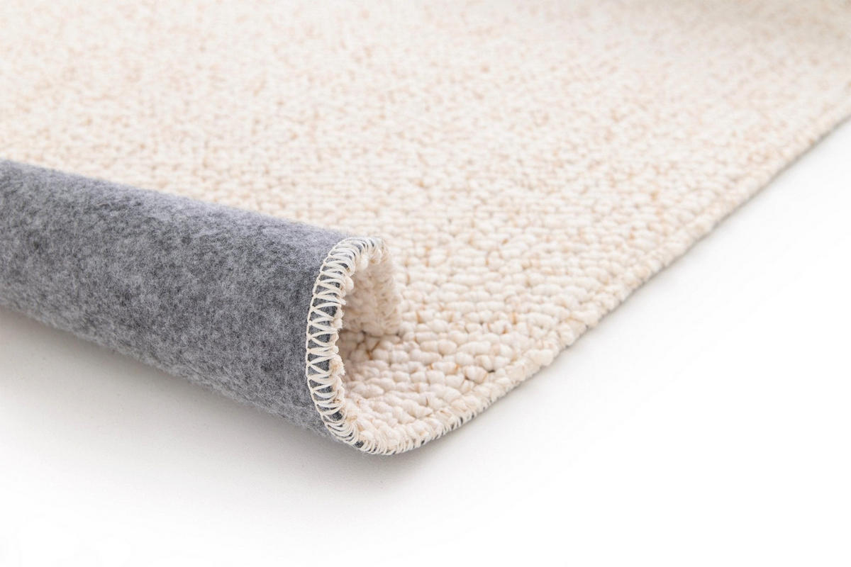 TEPPICH mit englischer Nahtverarbeitung weiss - Weiß, Textil (120/170cm) - AFK Living