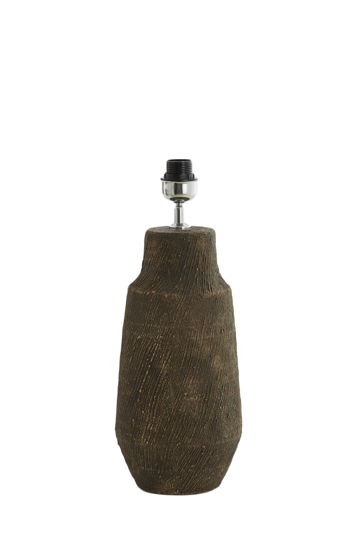 LAMPENFUSS Kidira Braun Ø18,5/49,5 cm - Braun, Keramik (18.5/18.5/49.5cm) - Light & Living