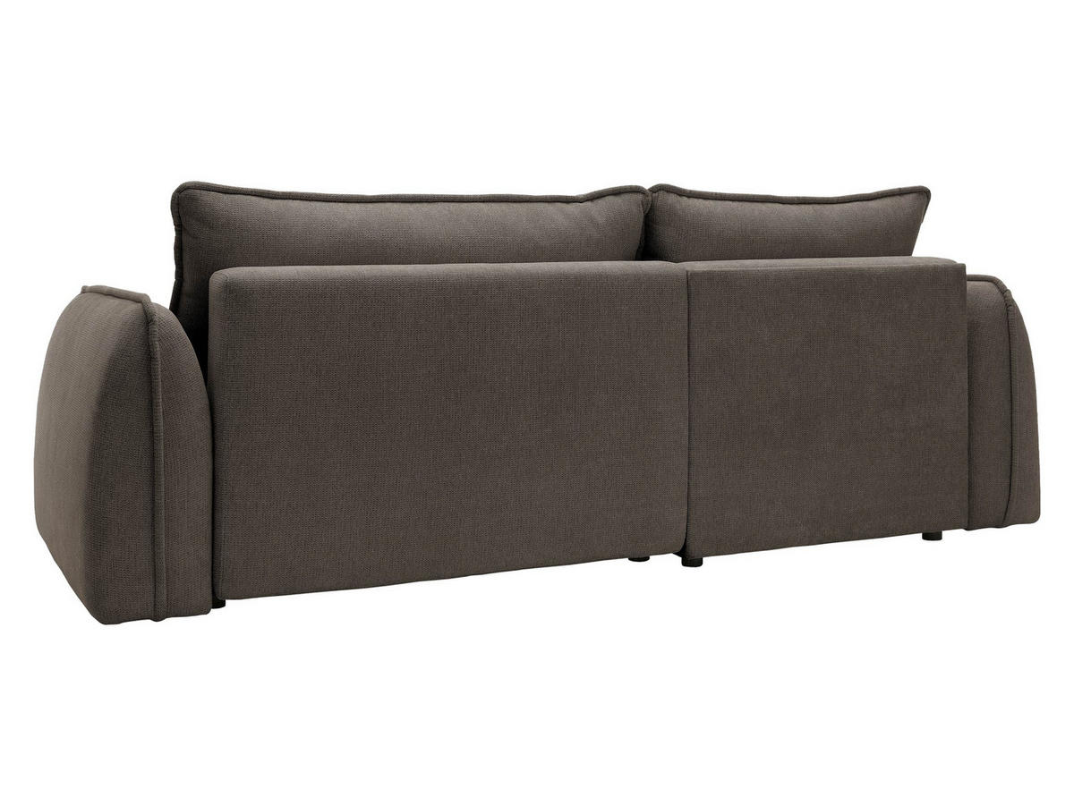 ECKSOFA Moho, Seite: Links - Schwarz/Braun, Holz/Kunststoff (254/162cm) - MIRJAN24