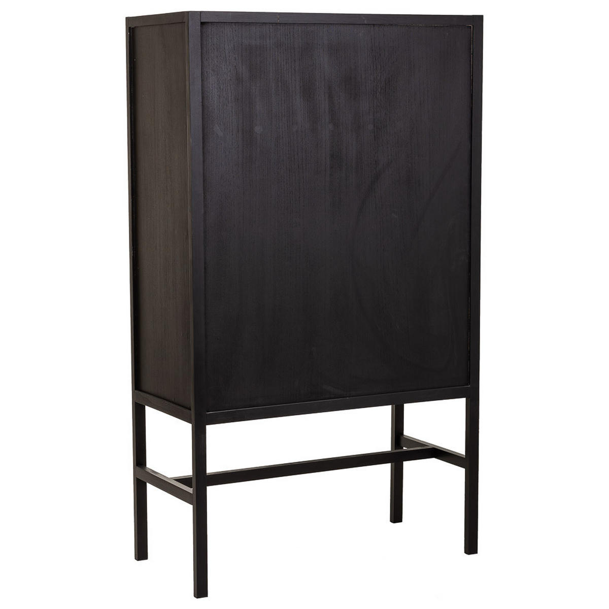 HIGHBOARD aus Holz und Netz, Schwarz, 97x47x167 cm - Schwarz, Holz (97/167/47cm) - Wanderlust