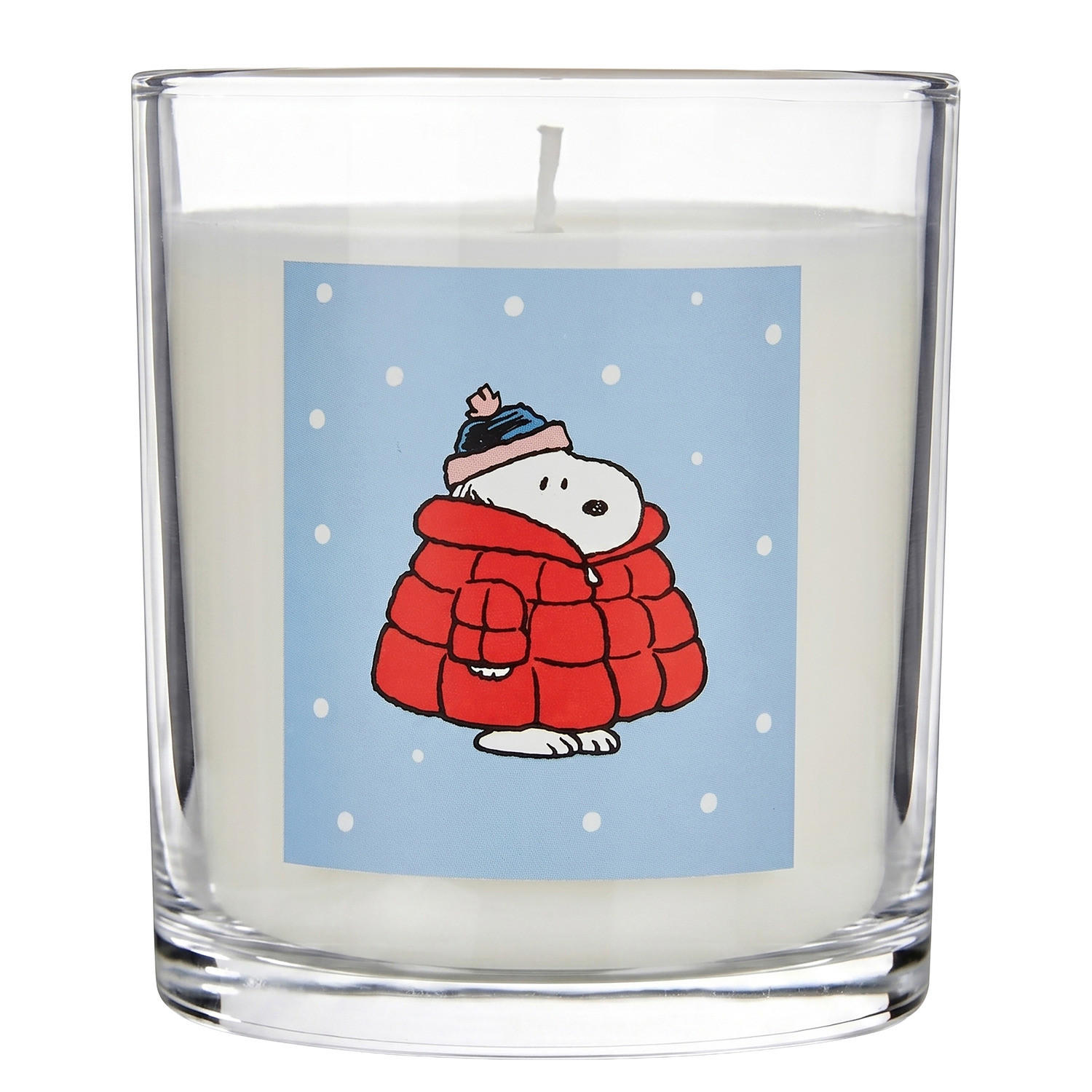 DUFTKERZE Peanuts Winter Walks 225 g - Blau, Naturmaterialen/Paraffin (9cm) - Butlers