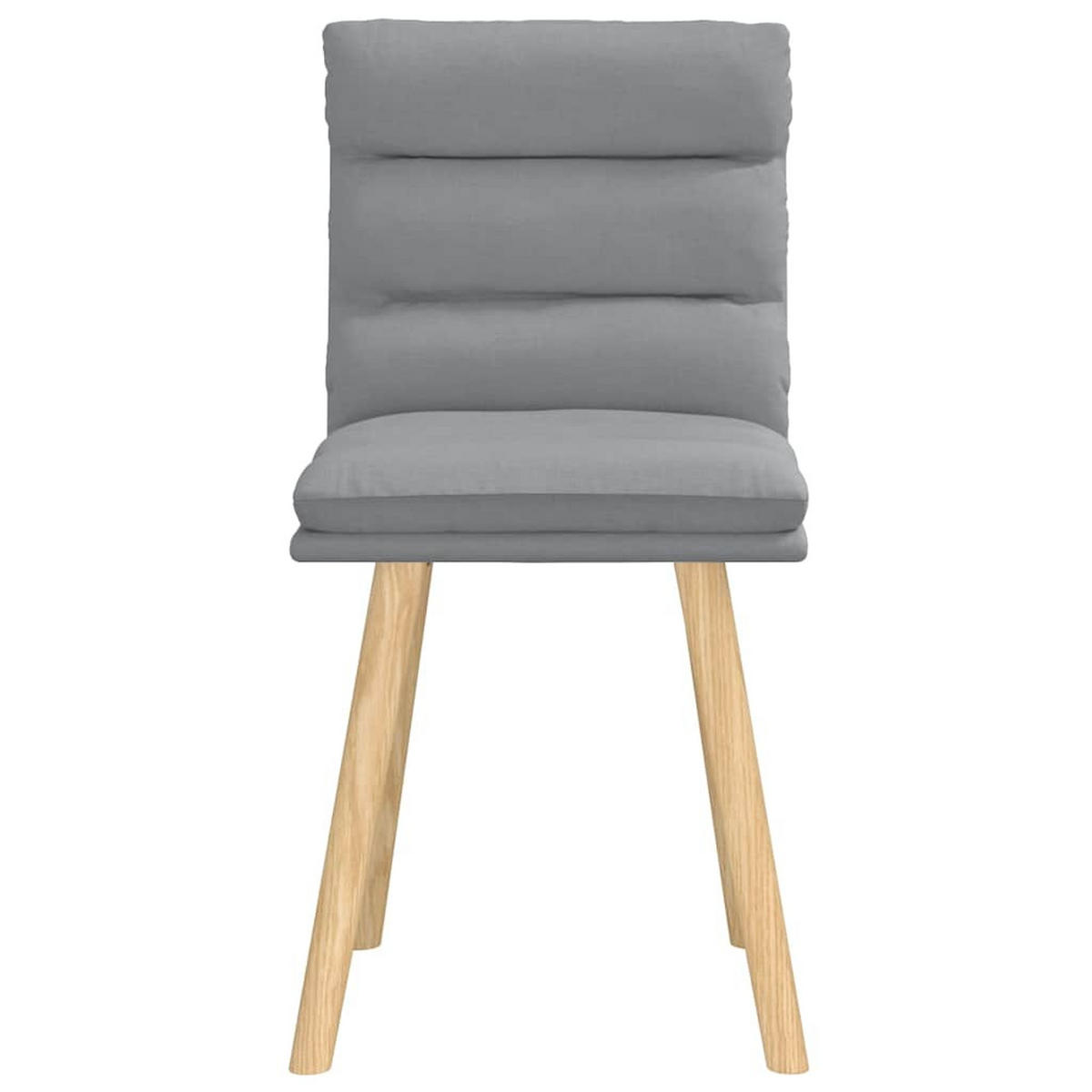 ESSZIMMERSTÜHLE 2 Stk. Hellgrau Stoff 45*54*86cm - Hellgrau, Metall (45/86/54cm) - ZMH