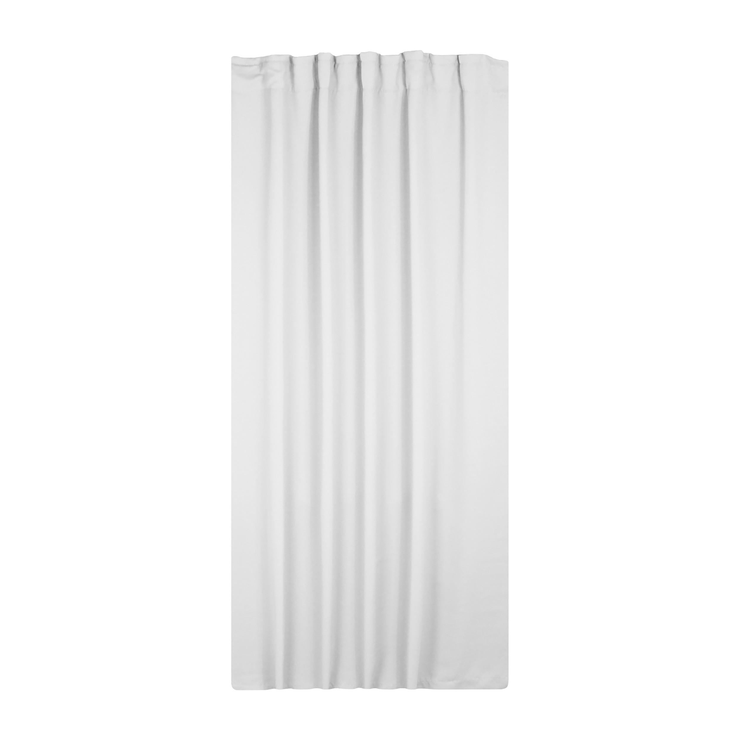 VERDUNKELUNGSVORHANG Kräuselband 140/175 cm Weiß - Weiß, Textil (140/175cm) - TiborTex