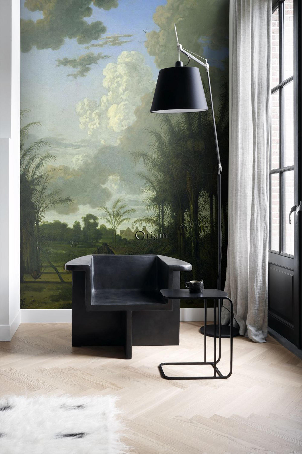 FOTOTAPETE tropische Landschaft 250 x 300 cm - Grün, Papier (250/300cm) - Origin Wallcoverings