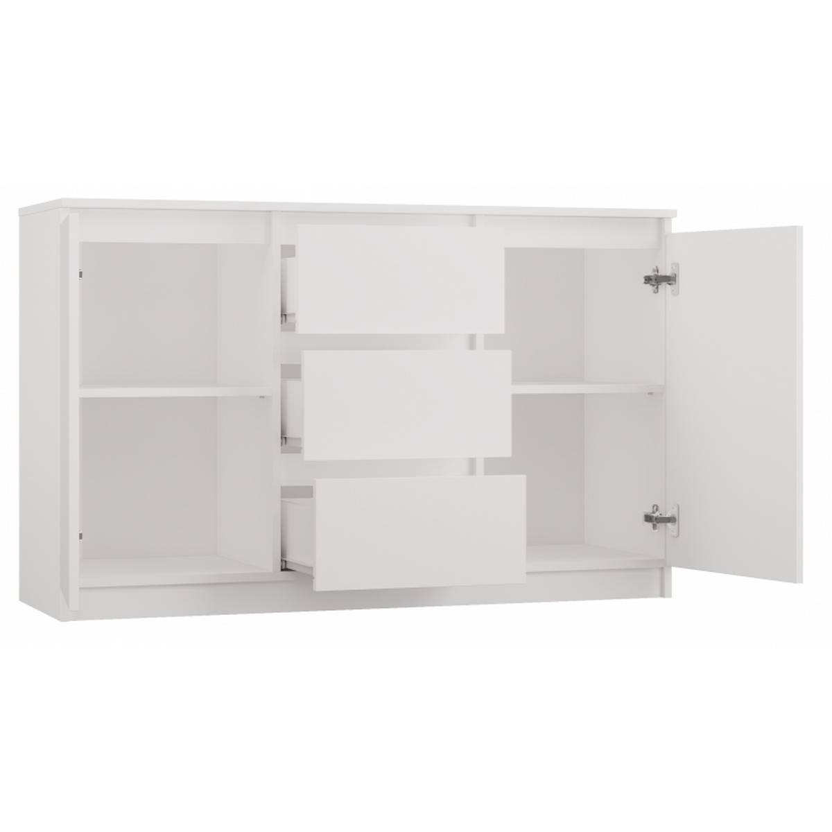 KOMMODE Weiß 200/75/40 - Weiß, Holzwerkstoff (200/75/40cm) - RAUMHIRSCH FURNITURE