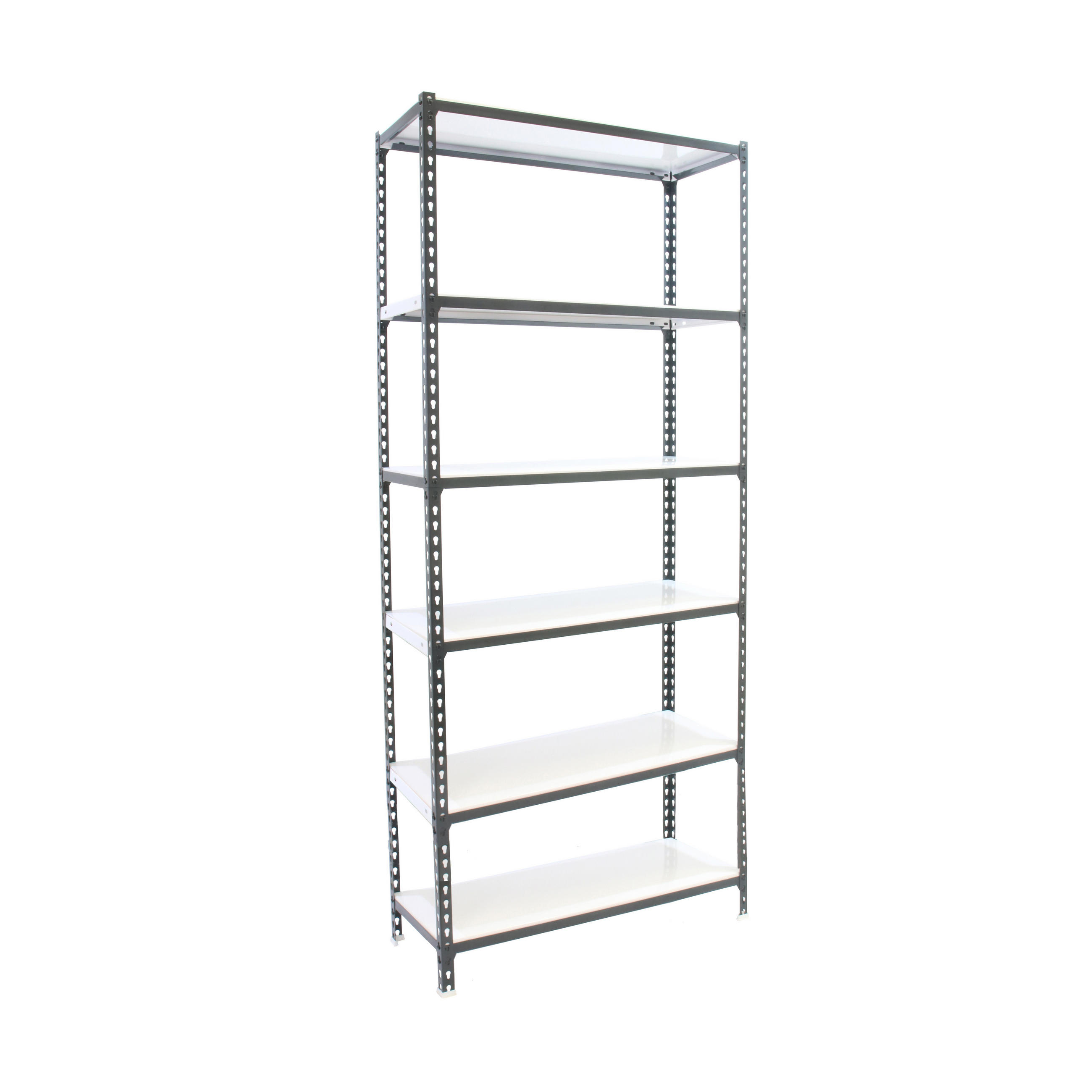 SCHWERLASTREGAL Giant Metal Shark HxBxT 250 x 90 x 50 cm Fachlast 180 kg Anthrazit-Weiß - Anthrazit, Metall (90/250/50cm) - PROREGAL