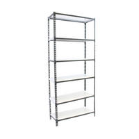 SCHWERLASTREGAL Giant Metal Shark HxBxT 250 x 80 x 30 cm Fachlast 180 kg Anthrazit-Weiß - Anthrazit, Metall (80/250/30cm) - PROREGAL