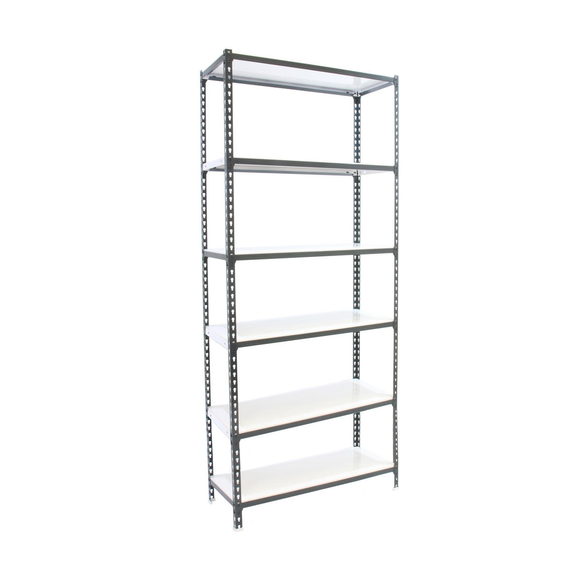 SCHWERLASTREGAL Giant Metal Shark HxBxT 250 x 80 x 30 cm Fachlast 180 kg Anthrazit-Weiß - Anthrazit, Metall (80/250/30cm) - PROREGAL