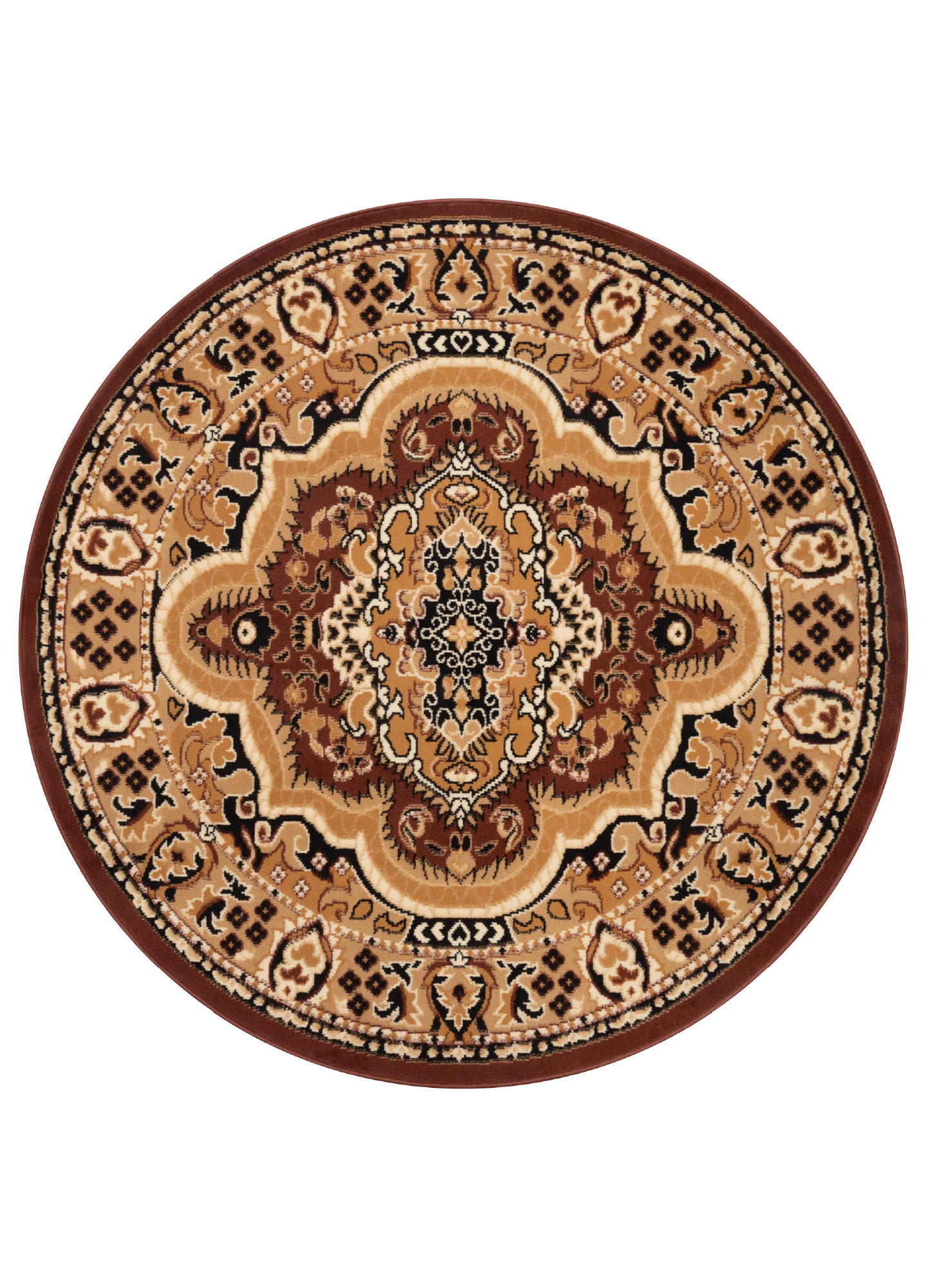 Tapiso Teppich Braun 160x160 cm