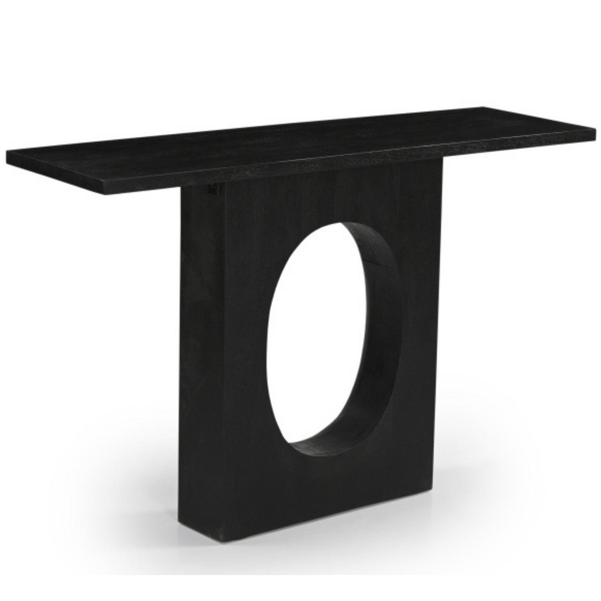 KONSOLENTISCH aus Mangoholz 120cm, schwarz - Schwarz, Holz (35/120/77cm) - Giga Meubel
