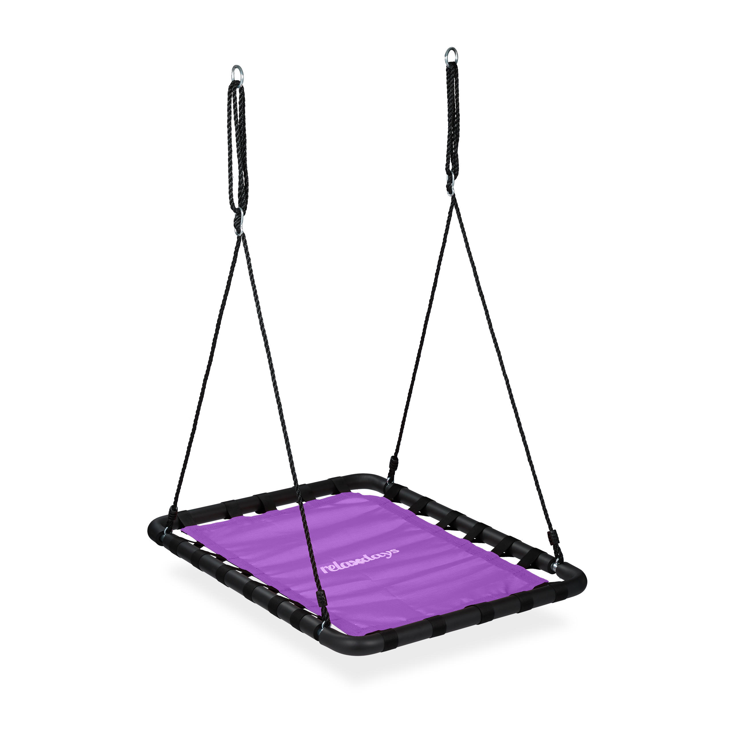 GUNGA lila svart höjdjusterbar 77x103 cm - Multicolor, Plast/Metall (77/159/103cm) - Relaxdays