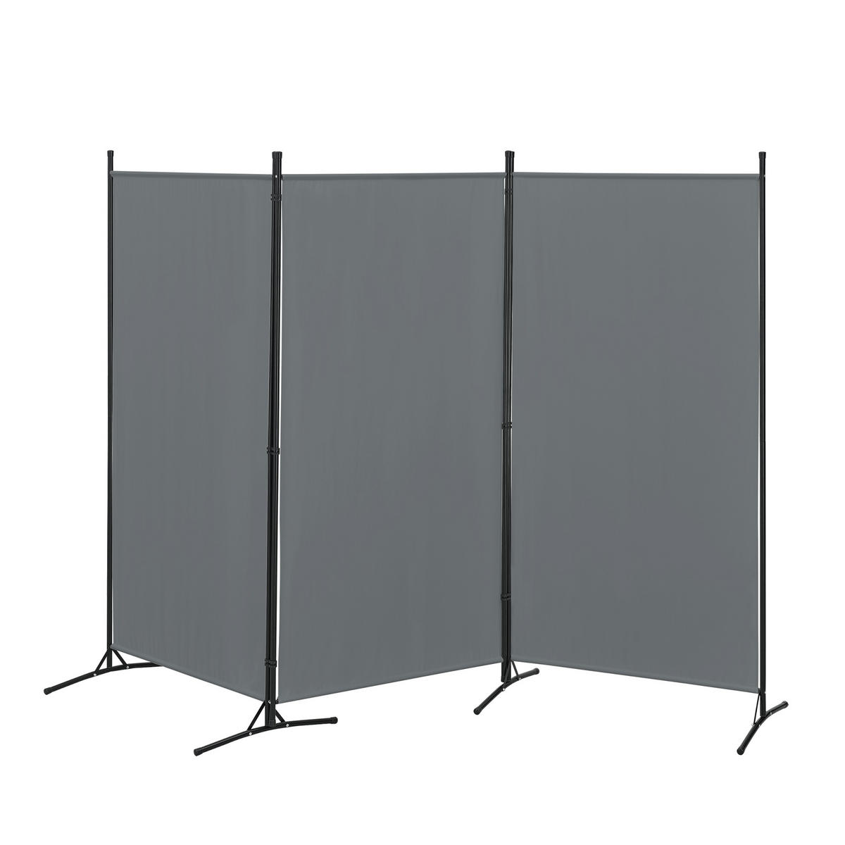 SICHTSCHUTZ Teruel - Dunkelgrau, Textil/Metall (260/0.1cm) - [en.casa]