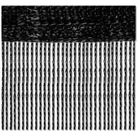 FADENVORHANG 90 cm x 240 cm Fadengardine (Schwarz) Ideal als Insektenschutz oder Raumteiler - Schwarz, Textil (90/240cm) - Bestlivings