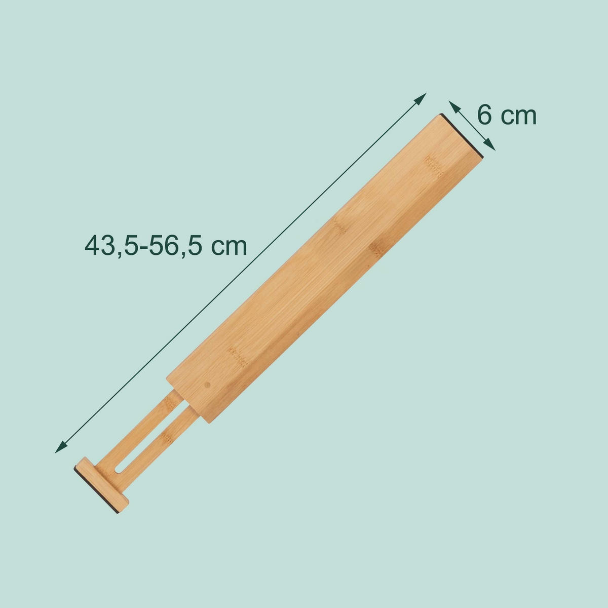4XDĚLIČE - světle hnědá, dřevo (56.5/6/1.5cm) - Relaxdays