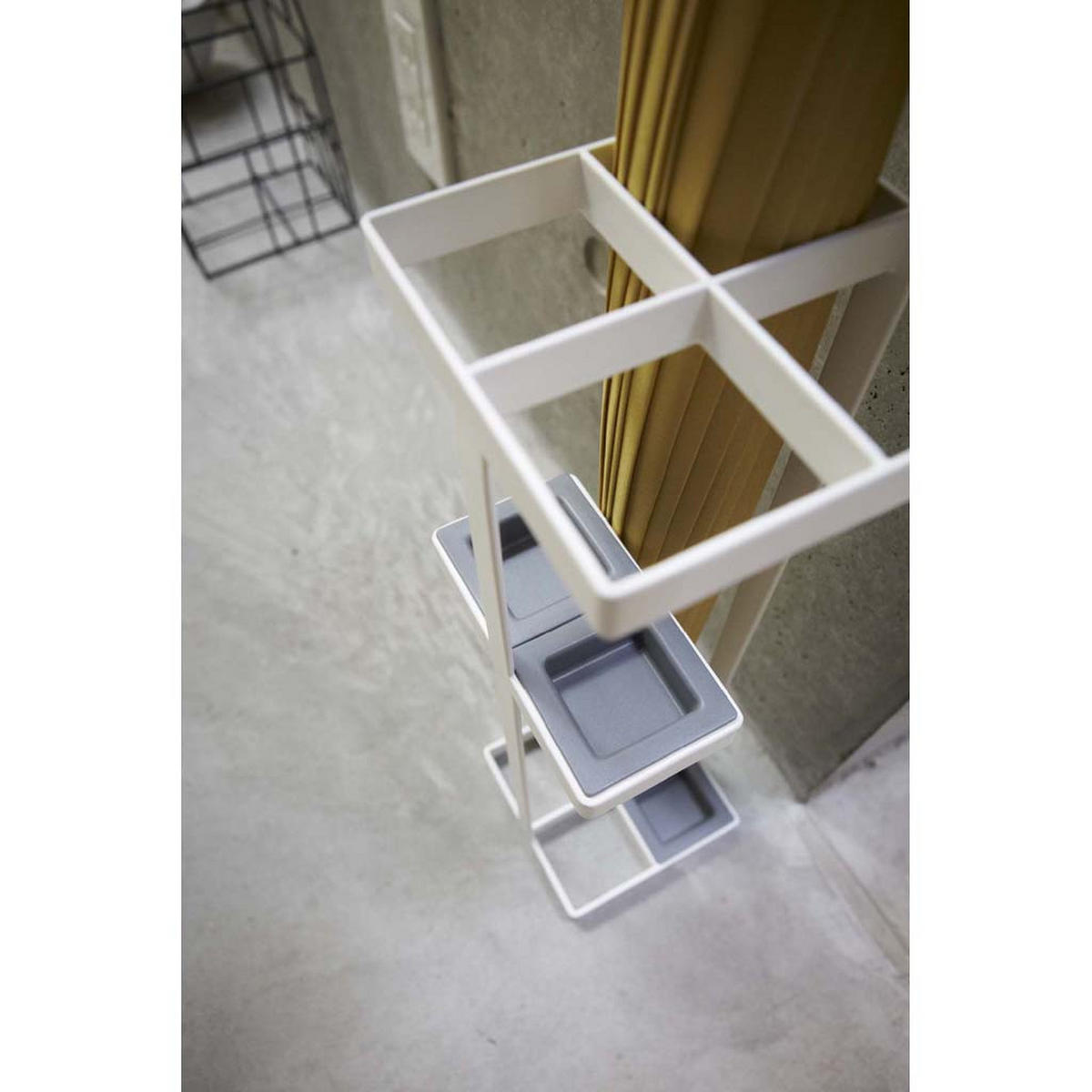 SCHIRMSTÄNDER Tower 7639 Weiß Metall 36/11/11 cm - Weiß, Metall (11/36/11cm) - Yamazaki