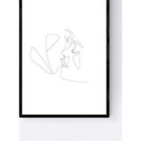 POSTER Nordica Kuss Der Liebe A4 Rahmenlos - Klar, Papier (29.7/5/21cm) - Nacnic