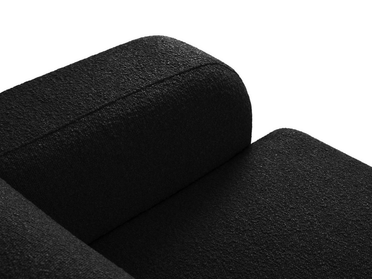 ECKSOFA links Molino aus Boucle schwarz 4 Sitzplätze - Schwarz, Textil (170/250cm) - Micadoni