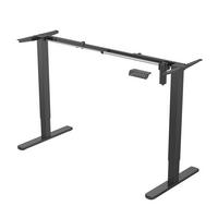 SCHREIBTISCHGESTELL Jiri Schwarz - Schwarz, Metall (58.5/135/118cm) - SVITA