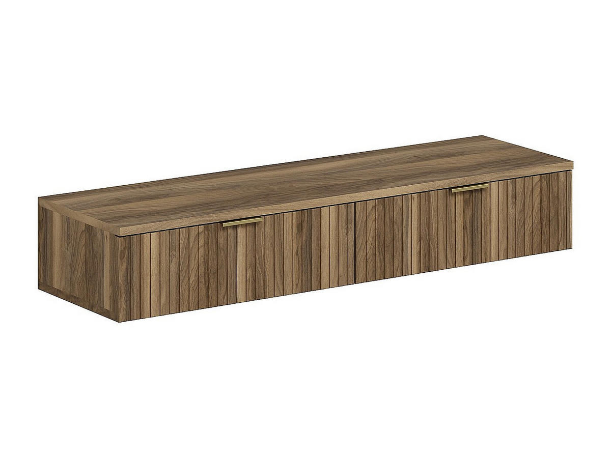 KONSOLENSCHREIBTISCH - 110 cm x 45 cm - holz - naturfarben dunkel Fralyn - Naturfarben, Holz (45/110/20cm) - Vente-Unique