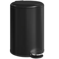 MÜLLEIMER Schwarz 36.0/30.0/44.0 cm - Schwarz, Metall (30/44/36cm) - HOMCOM