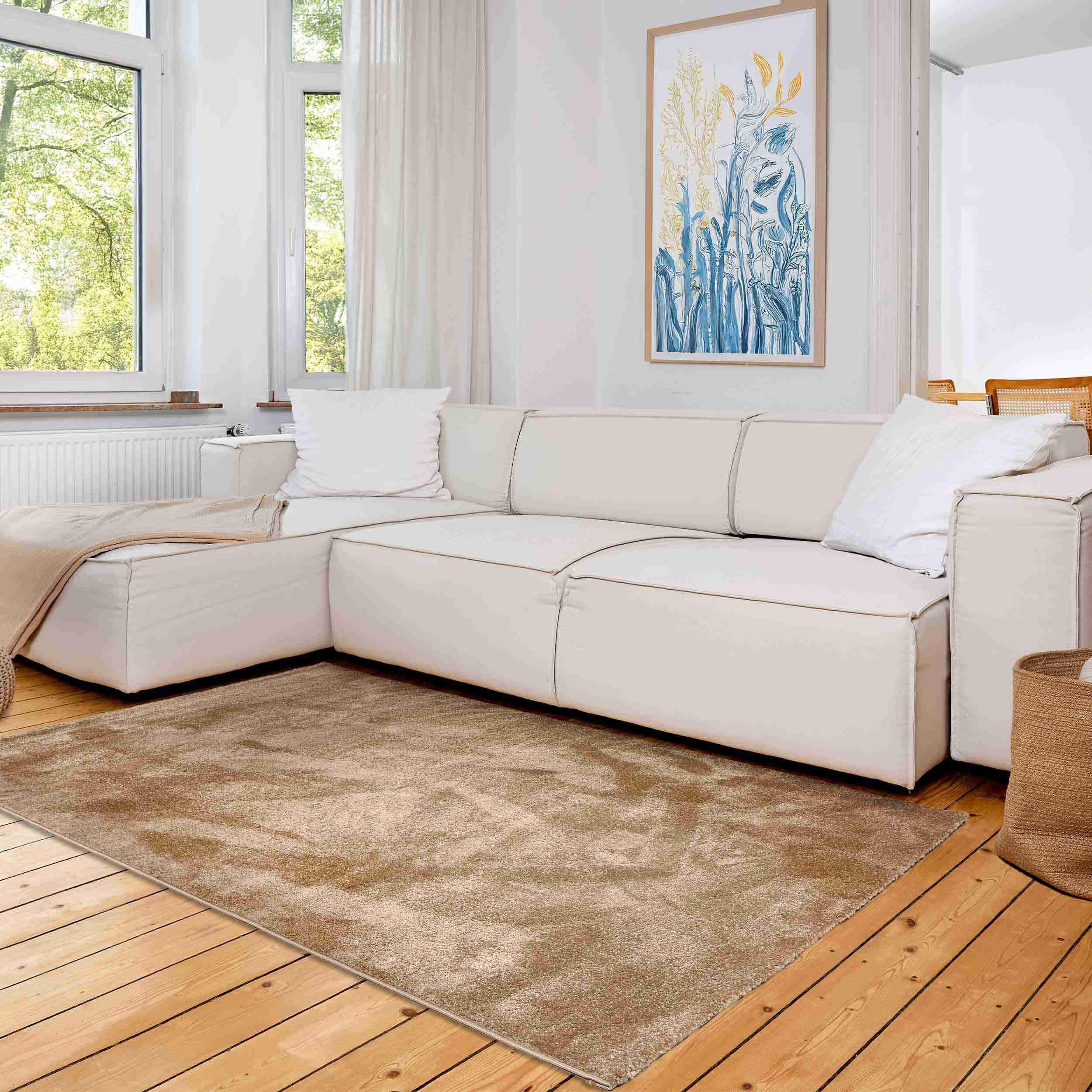 KURZFLORTEPPICH SAMMY - Creme, Textil (160/230cm) - Astra