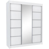 SCHWEBETÜRENSCHRANK Marika 240/216/61 kaschmir mit Spiegel - Kaschmir, Holzwerkstoff (240/216/61cm) - Beautysofa