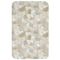 WC PŘEDLOŽKA Mozaika - kameny - béžová 50x80 cm - béžová, textil/plast (50/1cm) - OnlyWow