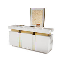 SIDEBOARD DE-37770 mit 3 Türen und verstellbaren Böden Weiß - Weiß, Holzwerkstoff (140/70/38cm) - ComfortXL