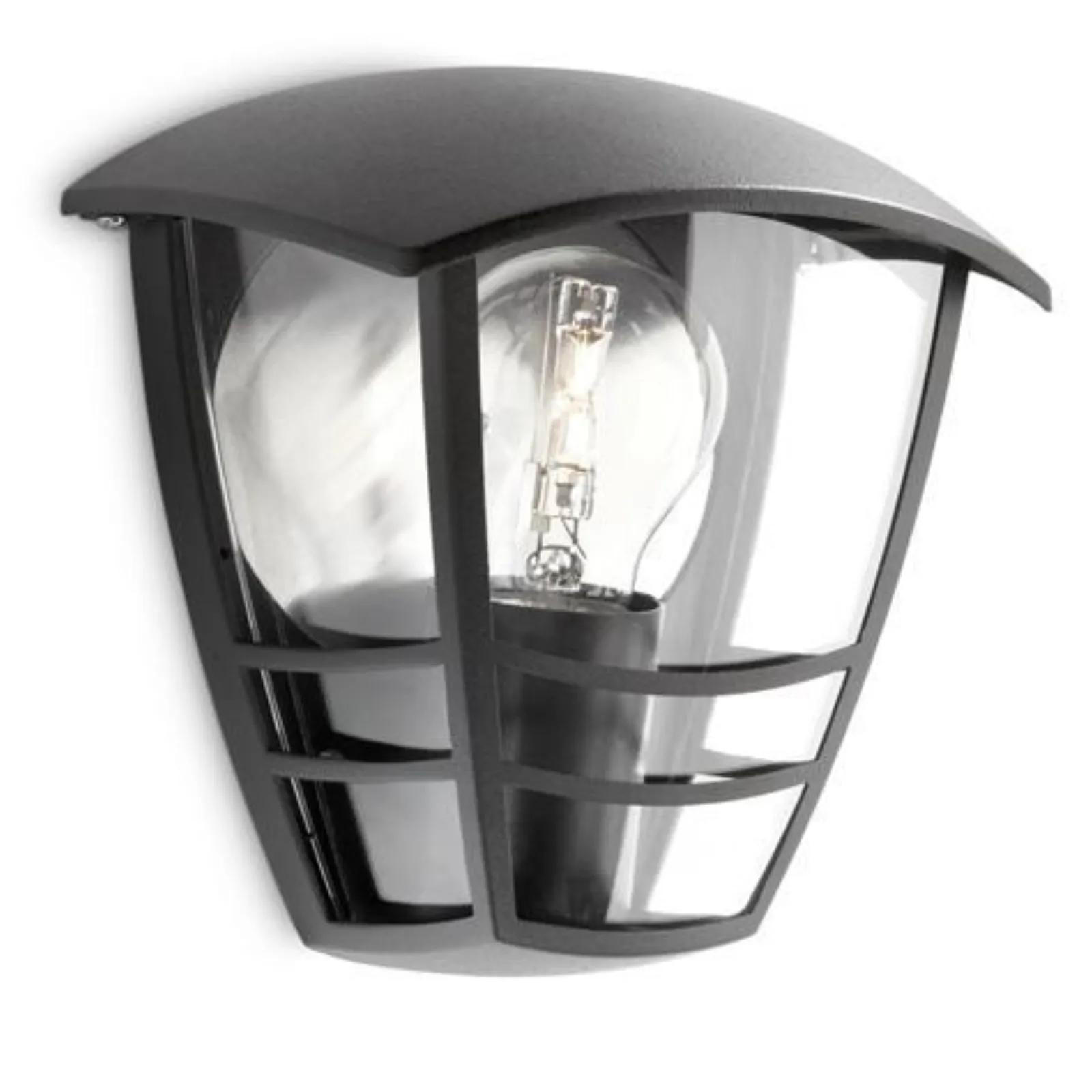 WAND- & DECKENLEUCHTE Creek Schwarz - Schwarz, Metall (18/19.5/18cm) - Philips