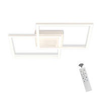 LED-DECKENLEUCHTE Friedhelm 54/54/8 cm - Weiß, Metall (54/54/8cm) - Nettlife