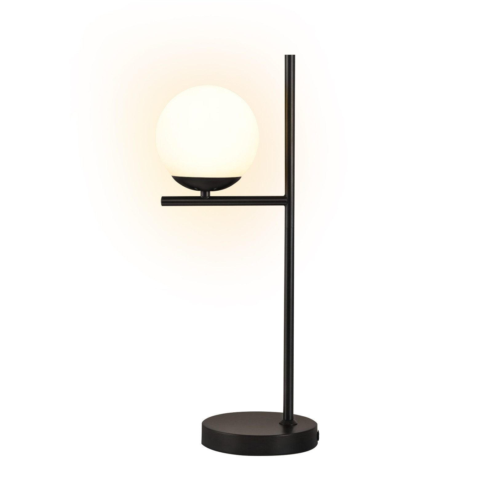 ZMH Tischlampe Schwarz 15x50x22 cm