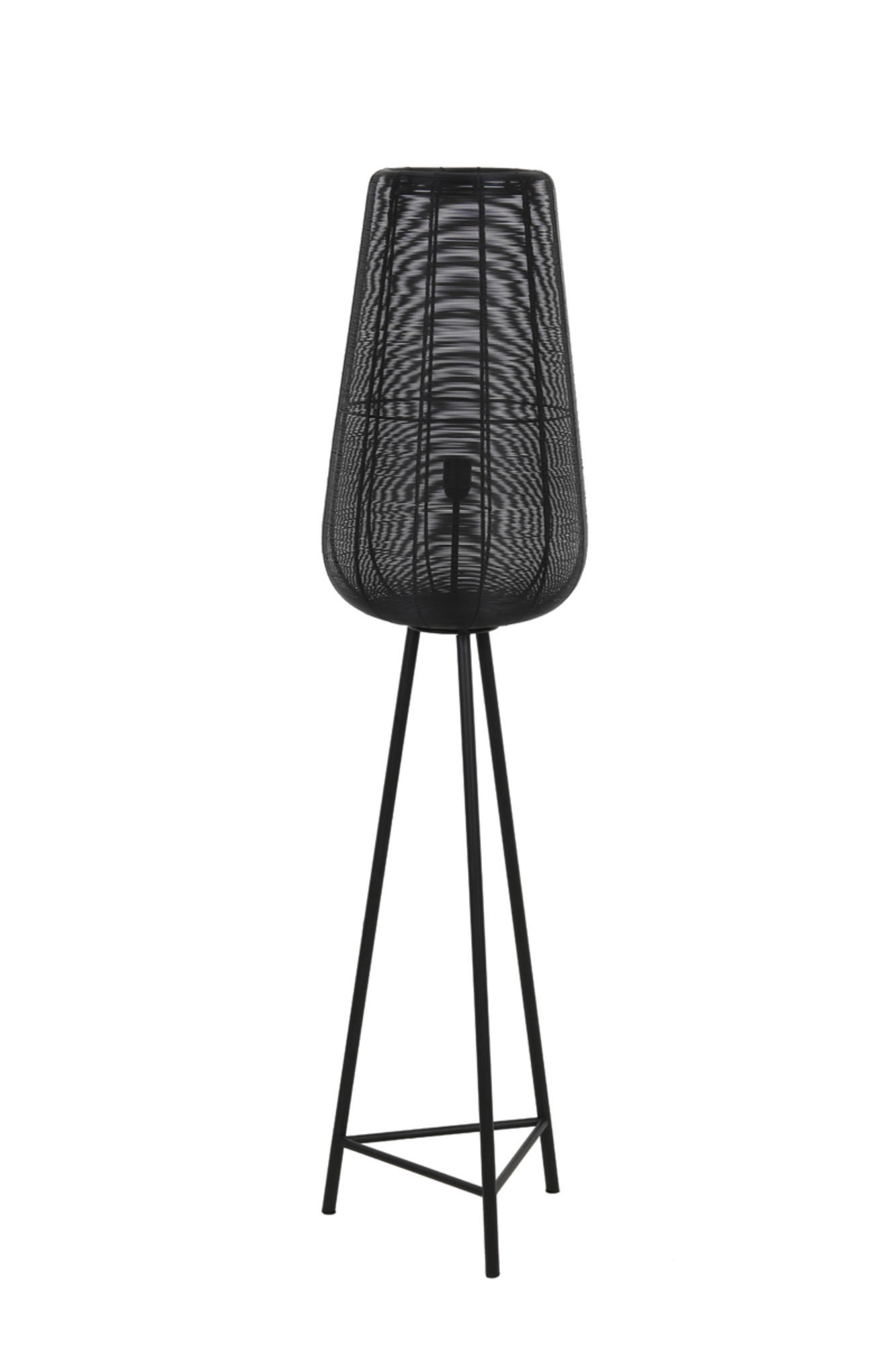STEHLEUCHTE Adeta Schwarz Ø37/147 cm - Schwarz, Metall (37/37/147cm) - Light & Living