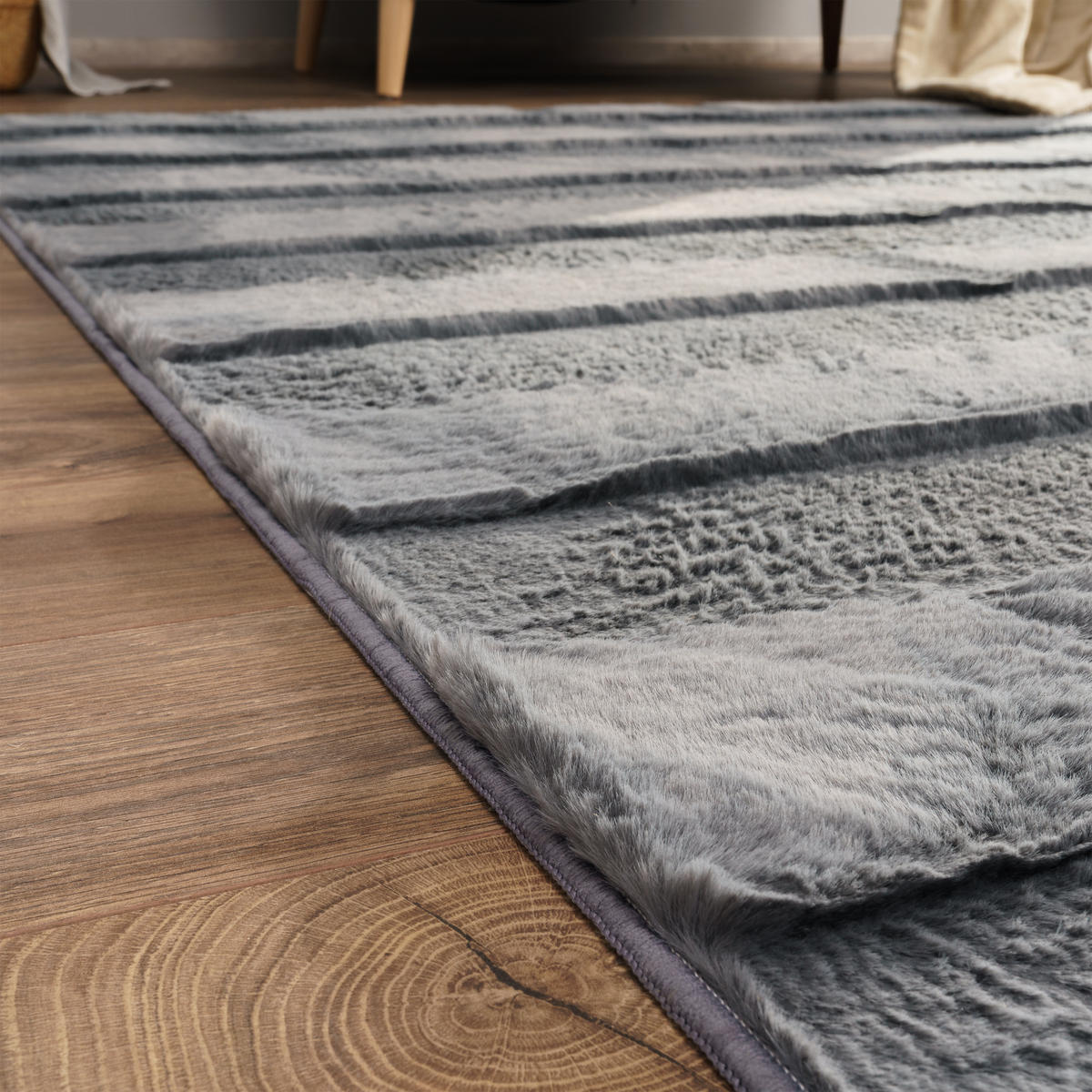 HOCHFLORTEPPICH 200/280 cm Arnheim 744 - Anthrazit, Textil (200/280cm) - Paco Home