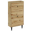 SCHUHSCHRANK Dotti 521 Artisan Eiche 55/21/104 cm Wandmontage - Eiche Artisan, Holzwerkstoff (55/104/21cm) - Matkam Möbel