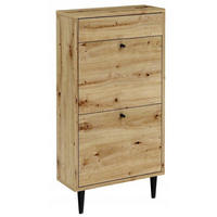 SCHUHSCHRANK Dotti 521 Artisan Eiche 55/21/104 cm Wandmontage - Eiche Artisan, Holzwerkstoff (55/104/21cm) - Matkam Möbel