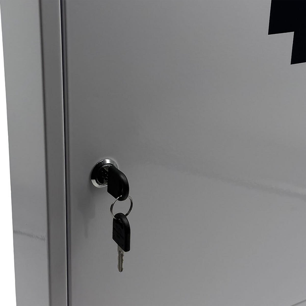 MEDIZINSCHRANK - Weiß, Metall (35.5/43/8cm) - Relaxdays