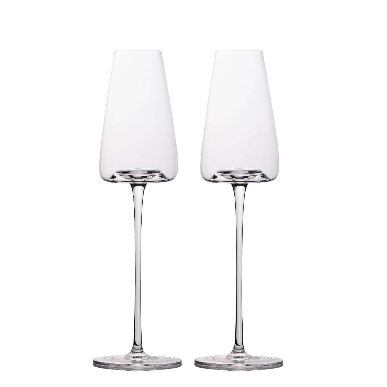CHAMPAGNERGLÄSER 220 ml (2er-Set) - Transparent, Glas (0.2L) - Intirilife