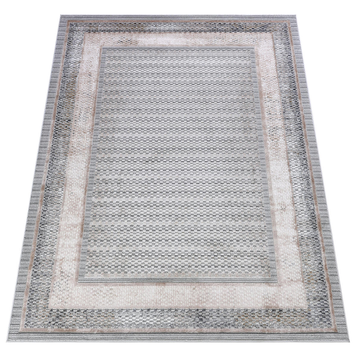 TEPPICH COMO Grau 160/230 cm - Grau, Kunststoff (160/230cm) - Tapiso