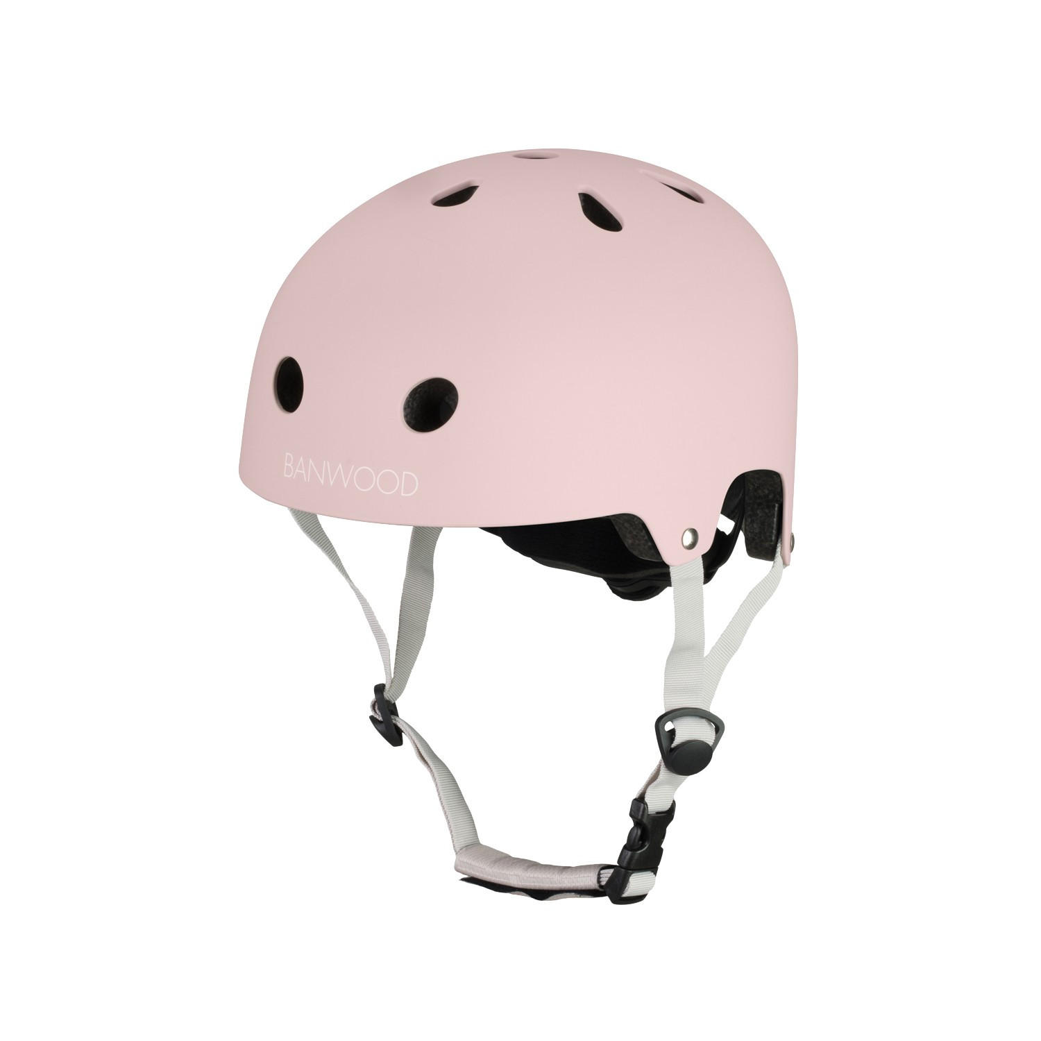 HELM für Kinder aus ABS-Recyclingmaterial, ab 3 Jahren, Verblasstes Rosa - Rosa, Kunststoff (21/24cm) - Banwood
