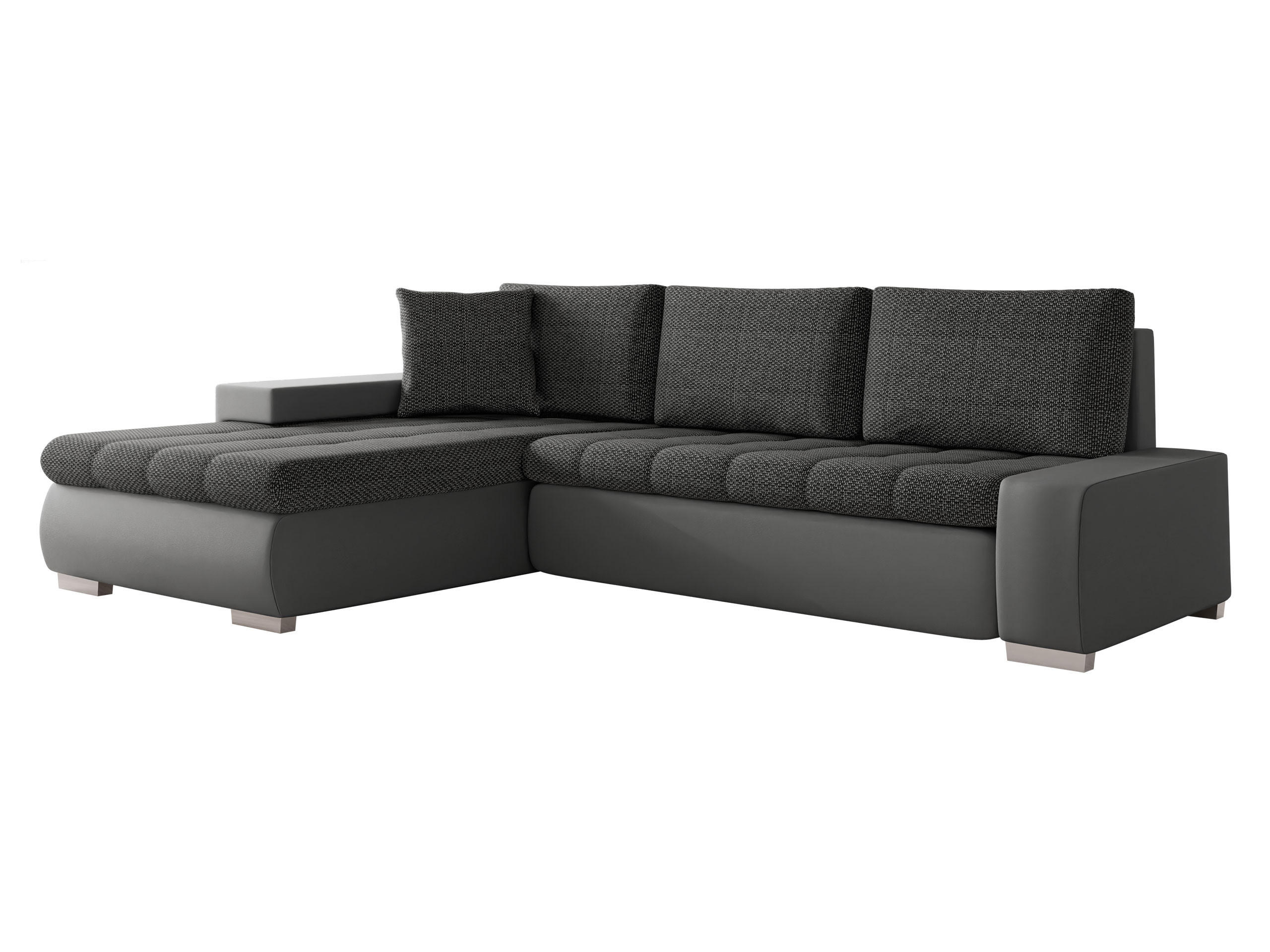 Mirjan24 Ecksofa Grau 265x185 cm