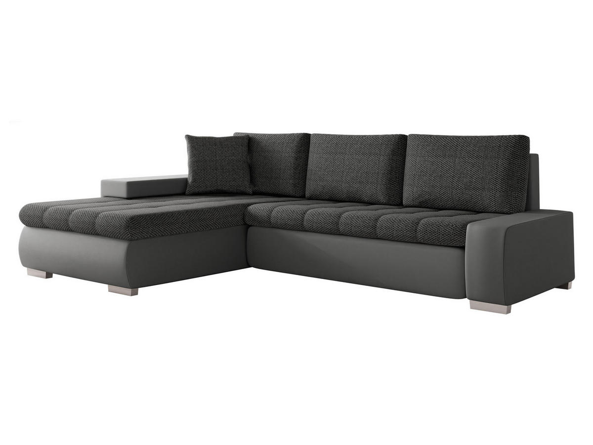 ECKSOFA Orkan Mini - Grau, Holz/Textil (265/185cm) - MIRJAN24