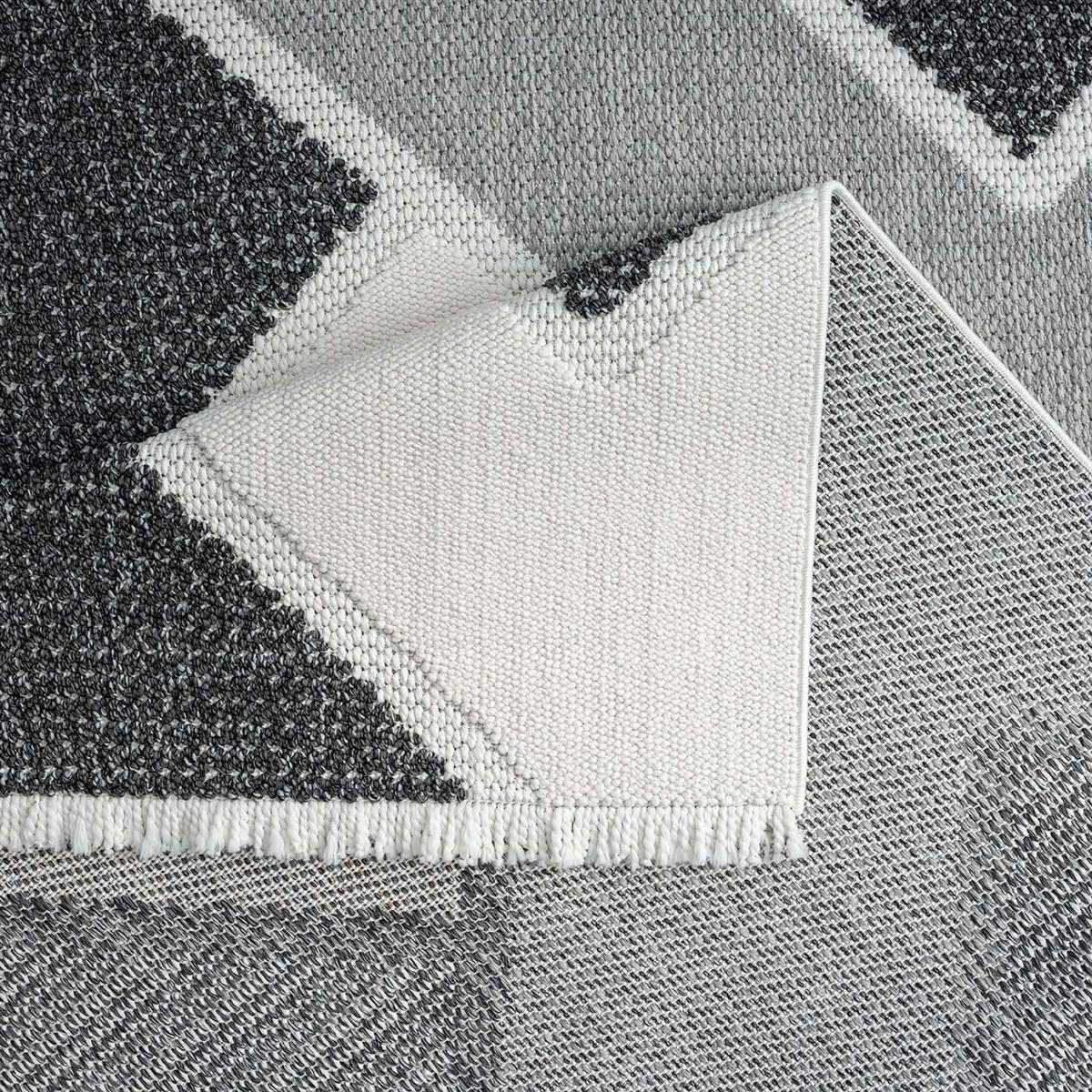 KURZFLOR-TEPPICH Lindo 8877 Grau 120x170 cm - Grau, Textil (120/170cm) - carpet city
