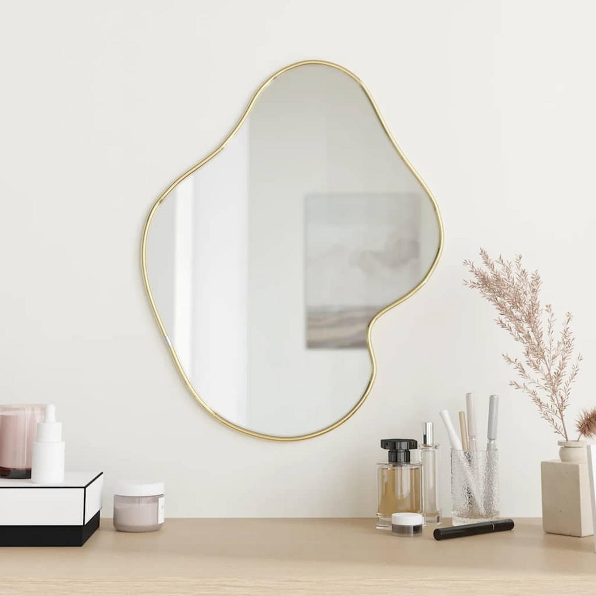WANDSPIEGEL Golden 50x40 cm - Goldfarben, Glas (40/50/1cm) - furnicato