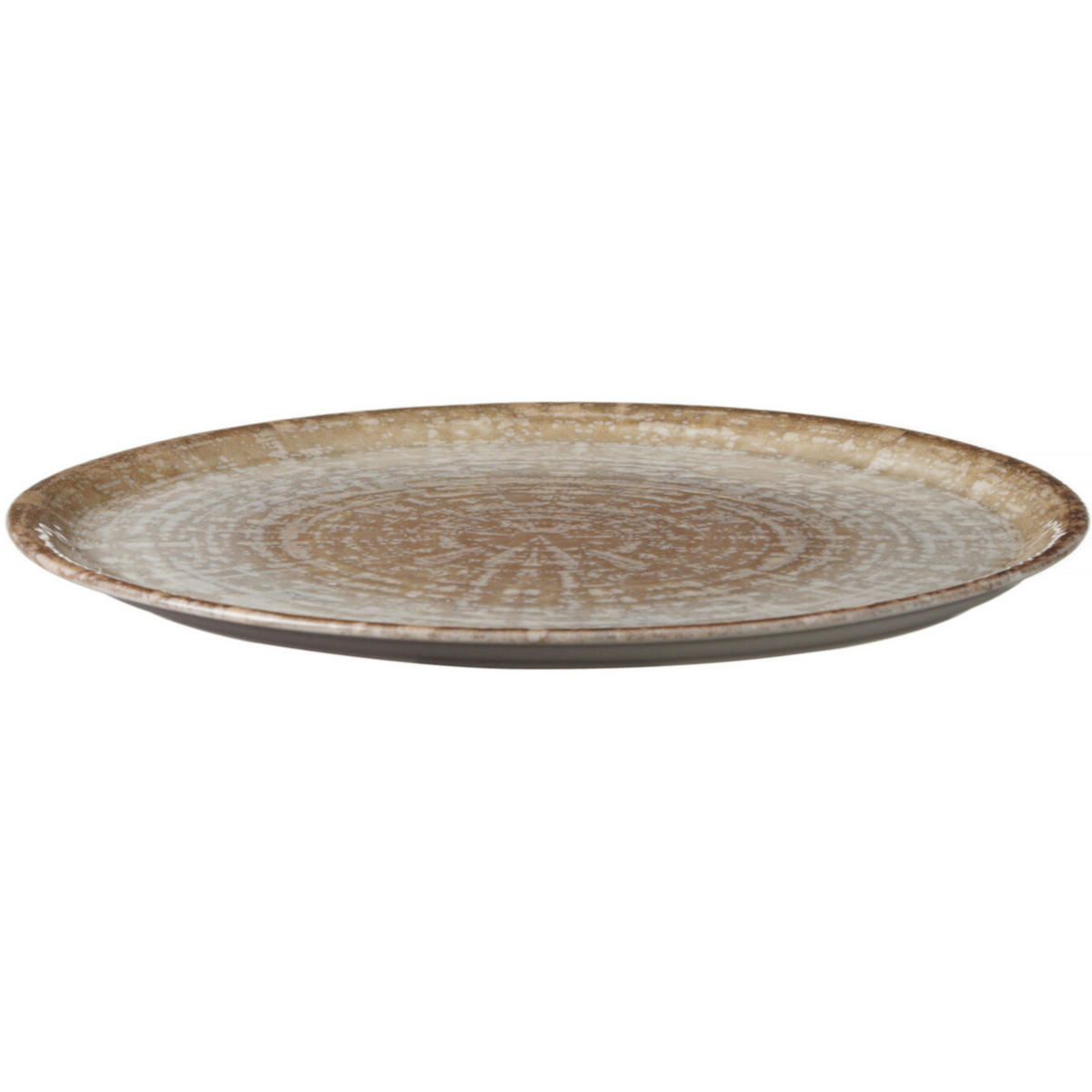 KRETISCHE Porzellan-Pizzateller, 31 cm Durchmesser - 6er-Set - Braun/Grau, Keramik (31/31/1.7cm) - Hendi