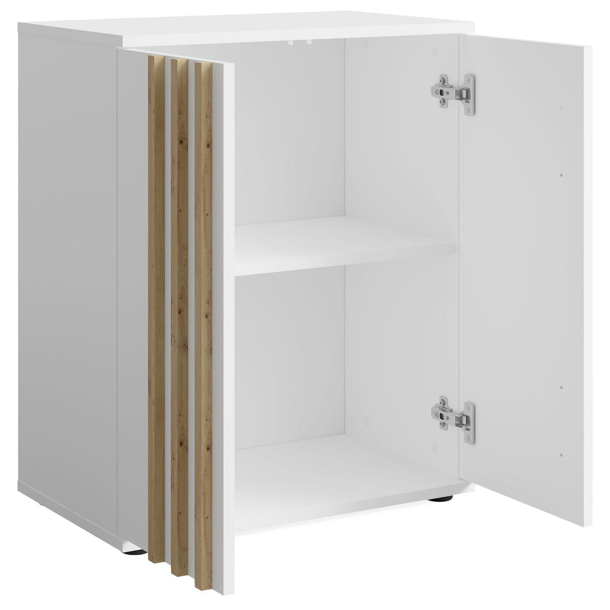 KOMMODE FERIO Türkommode, Modern - Weiß, Holzwerkstoff (60/73/35cm) - KONSIMO®
