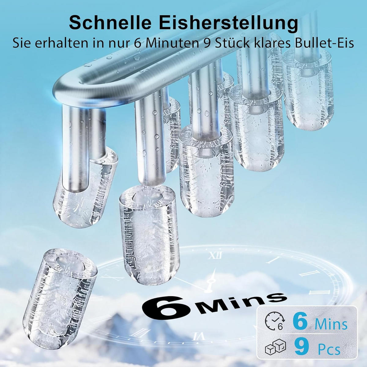 EISWÜRFELMASCHINE Kühleis 2.5L - Grün, Kunststoff (30.5/30.2/23.5cm) - Nettlife