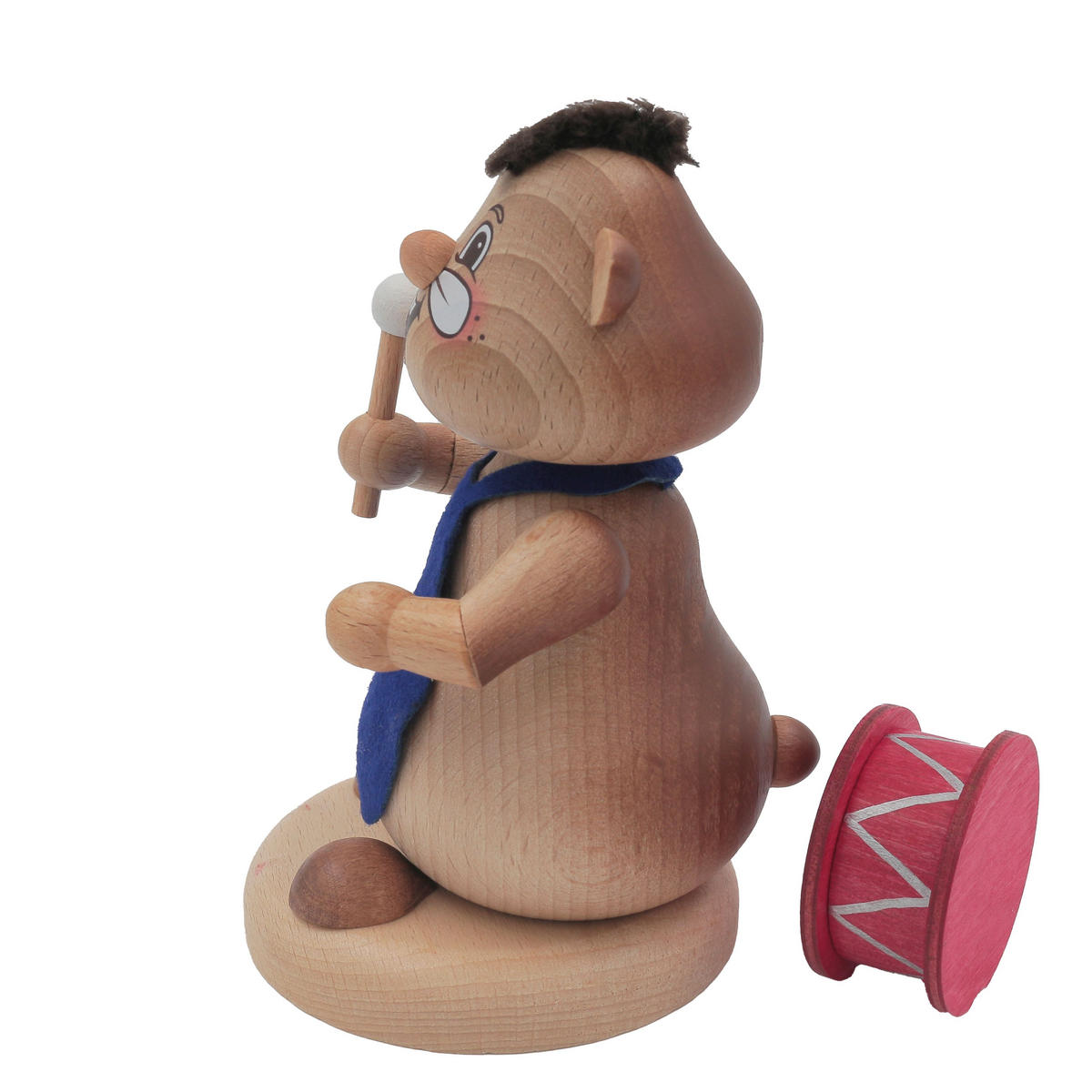 RAUCHFIGUR Hamster Musiker Trommel 13 cm - Multicolor, Metall (8/13/0.1cm)